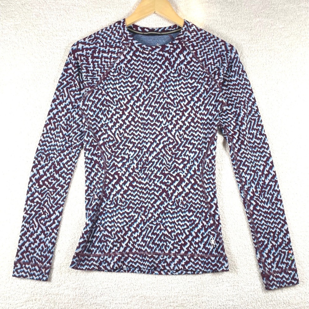 smartwool classic thermal 250 merino wool base layer top women S gorpcore hiking